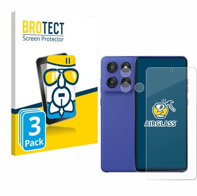 Screenprotector 3 Stuks voor Motorola Edge 60 Stylus (Voor+Camera) Beschermglas transparant