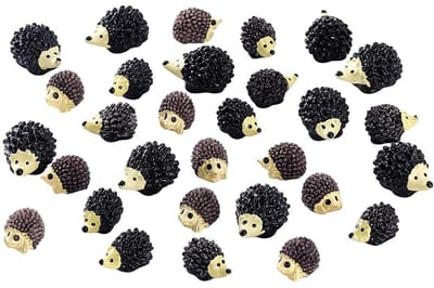 Dailygoods- Egelfiguren 30 Stuks - Miniatuurfiguren - Tuindecoratie - Kunsthars - Buiten Ornamenten - Duurzaam en Lichtgewicht