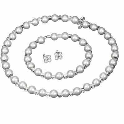 3-Delige synthetische parel set- Spang - Charme Bijoux