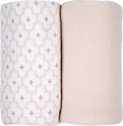 Lodger Swaddler - 2 Stuks - 110 x 110 cm - Matcha Powder