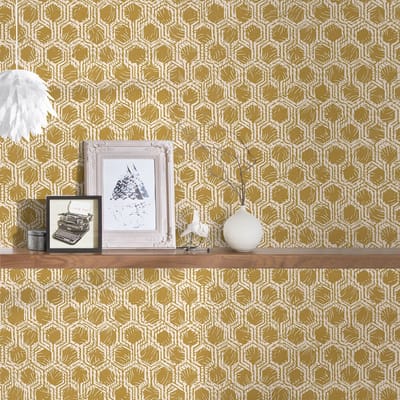 Patroon behang Vliesbehang Beige / Creme Grijs 333273 | Ontdek behang online