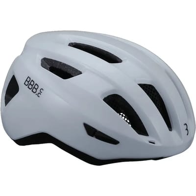 BBB Cycling Racefiets Helm - Large: 58 - 62 CM - Wielrennen, MTB & Stadfiets - Wasbare Padding - Met Bevestiging Achterlicht - Fietshelm Dames & Heren - Glanzend Wit - Condor 2.0 BHE-173