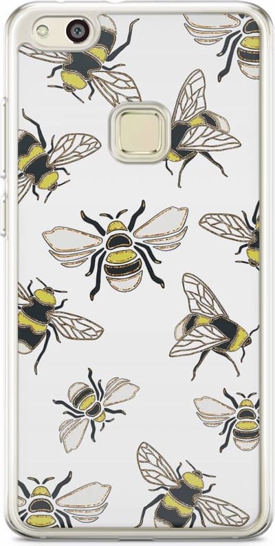 Casimoda® hoesje - Geschikt voor Huawei P10 Lite - Queen Bee - Siliconen/TPU - Soft Case - Goudkleurig - Geen opdruk