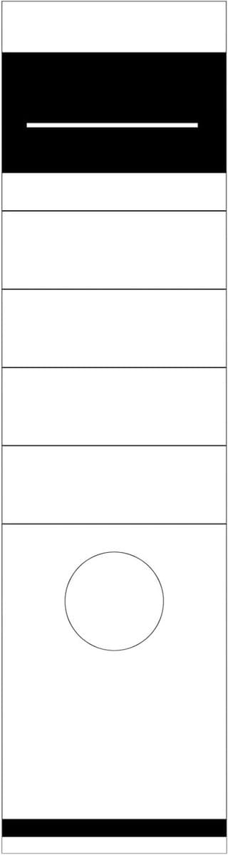 Set van 50 zelfklevende bestandsruggen voor standaard mappen, 6 x 28,5 cm, ideaal voor archivering en organisatie