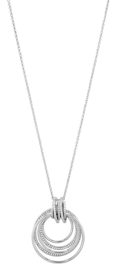 AKZENT Akzent dames ketting met hanger "Tessy" uit 925 Sterlingzilver, gerhodineerd, duurzaam