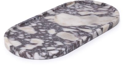 MOOISA - Marmer tray ovaal 40x20cm Calacatta