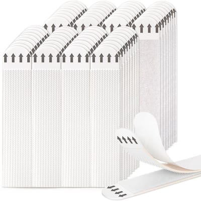 Dailygoods- Plakstrips Dubbelzijdig - Plakstrips Rouwvliegjes - Plakstrips Muizen - Plakstrips Schilderij - Wandophangingen - Nylon, 36 Paar - Wandbevestigingen