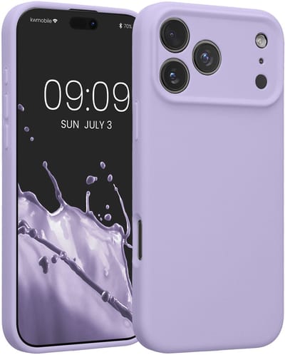kwmobile telefoonhoesje geschikt voor Apple iPhone 18 Pro Max / iPhone 17 Pro Max - TPU backcover met siliconen coating - Smartphone case in lavendel