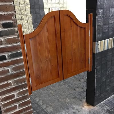 Halve Deur - Scharnierdeur Tuindeur - Ruimte Verdelen - Massief Hout Grenen - Op Maat Mogelijk - Bruin