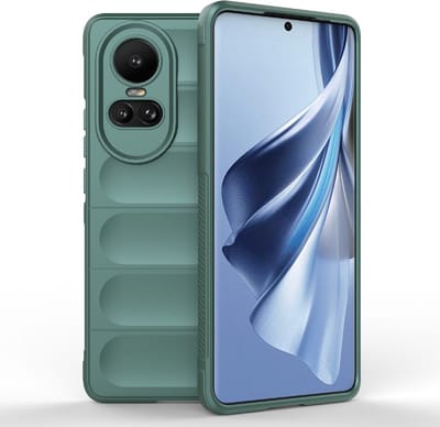 Coverup Hoesje - Geschikt voor OPPO Reno10 / Reno10 Pro Hoesje - Coverup Hands-On Rugged Back Cover - Groen
