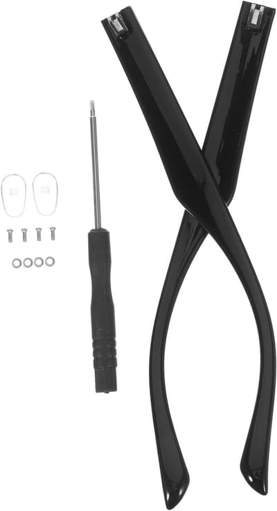 Brilpootjes Vervangingsset - Brilonderdelen - Brilreparatie - Comfortabel Ontwerp - 13.8 cm - Zwart
