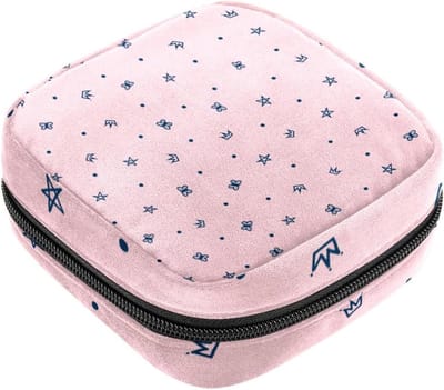 Menstruatiezakje - Maandverband tasje - Hygiënisch opbergen - Privacy beschermend - 12x17x17 cm - Roze