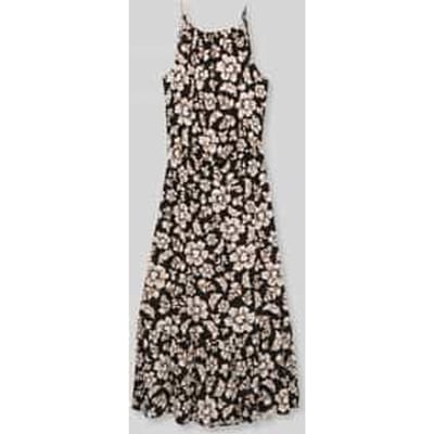 Tom Tailor - Maxijurk van viscose - Maat 36 - black big flower design