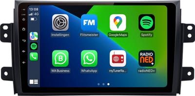 CarPlay autoradio geschikt voor Suzuki SX4 | 2006 t/m 2011 | Android 13 | Draadloos Apple CarPlay & Android Auto | 2GB + 32GB | 8-Core processor | Davilon | 2025 model | 2006 2007 2008 2009 2010 2011 | Bluetooth & Wifi