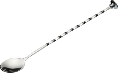 Cocktail Lepel met Stamper, 28 cm, RVS - BarCraft