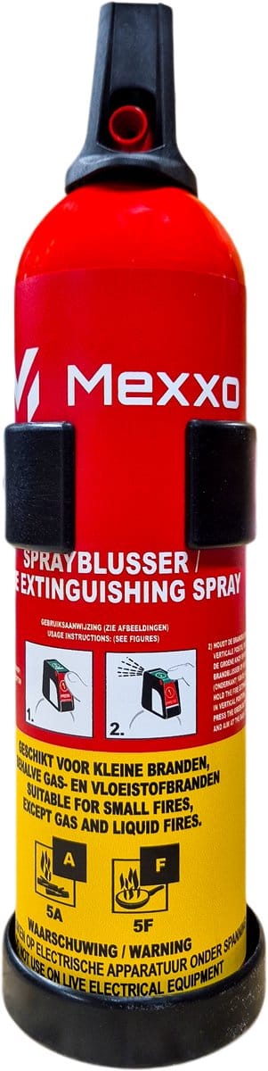 Mexxo Sprayblusser 750ml AF - Inclusief wandbeugel - Vetblusser schuim - PFAS-vrij