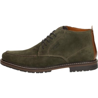 Rieker Veterschoenen groen Suede - Maat 41