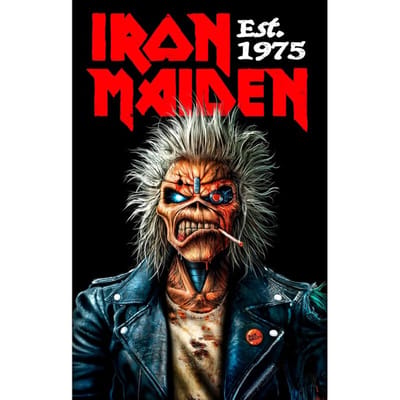 Iron Maiden Est. 1975 Unisex Vlag - meerkleurig - Standard