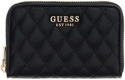 GUESS portemonnee Atabey SLG Medium Zip Around Wallet Black zwart