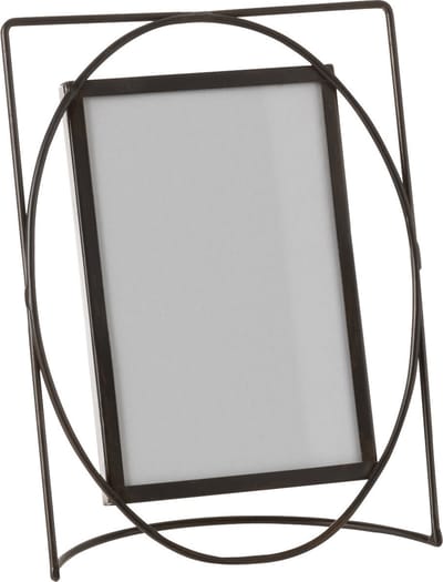 J-Line fotolijst Rechthoek - metaal/glas - donkerbruin - small