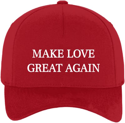 Make love great again pet - rood - statement - Amerika - liefde - love