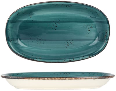 By Bone Serveerschaal - Harmony Tropical - Porselein - 29x17.5 cm - set van 2