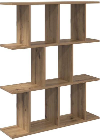 vidaXL - Wandplank - Artisanaal - eiken - 80 - x - 20 - x - 96 - cm - Bewerkt - hout