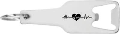 Akyol - hartlag sleutelhanger flesopener - Ziekenhuis - ziekenhuismedewerkers - leuk kado voor iemand die in het ziekenhuis werkt - 105 x 25mm