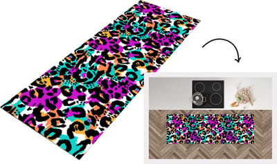 Keukenloper - Loper keuken - Dierenprint - Panter - Vlekken - 150x50 cm - Keukenloper vinyl