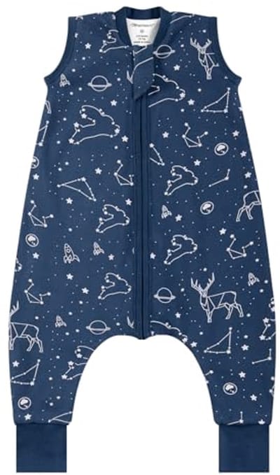 Ademende Slaapzak 1.0 TOG voor Baby en Peuter - Lichte Voering voor Lente, Zomer en Herfst - 65 cm (6-12 maanden)