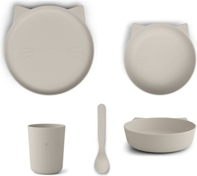 Liewood Eetset Paul Set van 4 | Cat Sandy