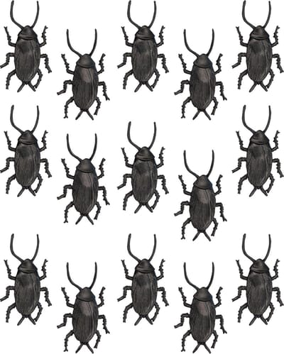 Nep kevers/kakkerlakken - 20x stuks - 5 cm - zwart - halloween/horror