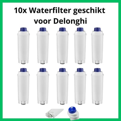 10 Ecam Waterfilters voor uw Delonghi koffiemachine / DLSC002