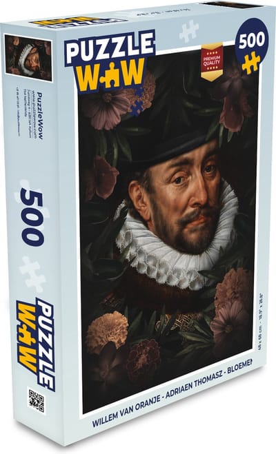 Puzzel Willem van Oranje - Adriaen Thomasz - Bloemen - Legpuzzel - Puzzel 500 stukjes