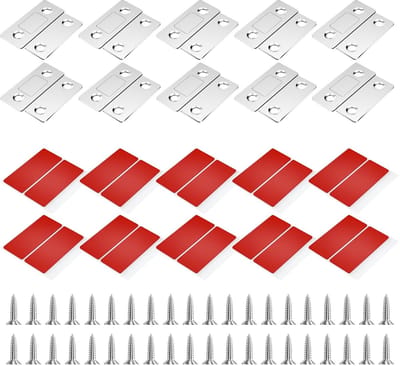 Cosensi- Deurmagneten 10 stuks - Sterke Magneetsluiter - Zelfklevende Deurhouder - Magnetische Deursluiter - Meubelmagneet - Ultradun Ontwerp 3,5 mm