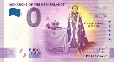 0 Euro biljet 2020 - Koningin Juliana LIMITED EDITION nr. 28