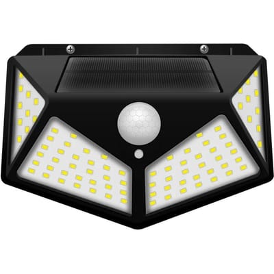 Buitenlamp op Zonne-energie 100 LED Zonne-wandlampen Waterdicht Bewegingssensor Op Zonne-energie Werking Zonlicht Straatlantaarn voor Tuindecoratie puce kleur