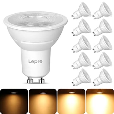 Dimbare GU10 LED Lamp 4.5W - Warm Wit 2700K, 345 Lumen - Energiebesparend - Pack van 10