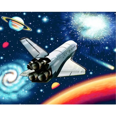 5d bricolage diamant peinture diamant mosaïque broderie navette spatiale point de croix 20X30CM gray