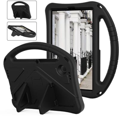 Coverup Tablethoes geschikt voor Samsung Galaxy Tab A11 (8,7") / Tab A9 Hoesje - ShockProof Kids Case - Zwart