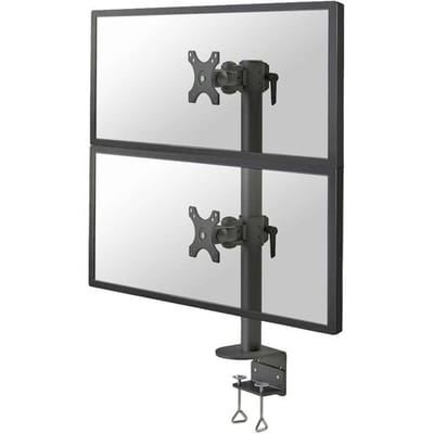 Neomounts FPMA-D960DVBLACKPLUS Tafelbeugel voor monitor 43,2 cm (17) - 124,5 cm (49) Zwenkbaar, Roteerbaar, Kantelbaar, In hoogte verstelbaar Zwart
