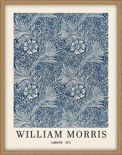 HomeBound by KY | Schilderij met frame William Morris | schilderij | 55x70x3,3cm