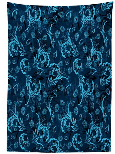 ABAKUHAUS tafelkleed – Indigo Aqua – 140x170 cm – machinewasbaar
