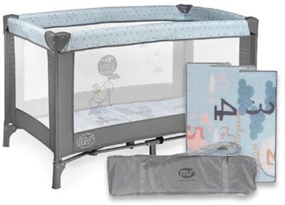 Reiswieg 120x60 cm - Opvouwbaar, Licht & Ventilerend | Geschikt voor 0+ Maanden tot 15 kg