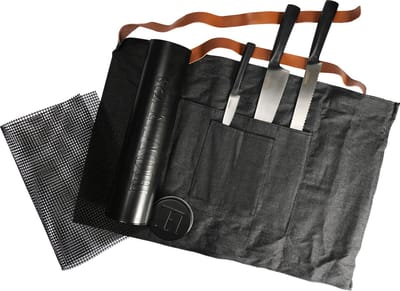 Homey's Grilla Barbecue-set - 5-delig - 3 messen, grillmat en keukenschort