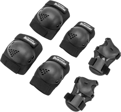 6-in-1 Kinder Beschermset - Incl. Knie-, Elleboog- en Polsbeschermers - Skateboard, Skeelers en Fietsen