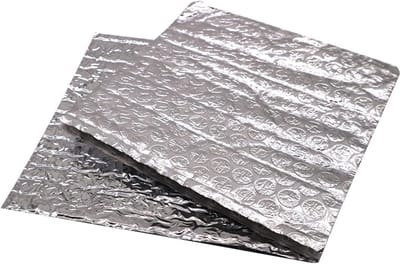 Isolatiefolie - Reflecterende folie - Energie besparen - Dubbele noppenlaag - Zilver