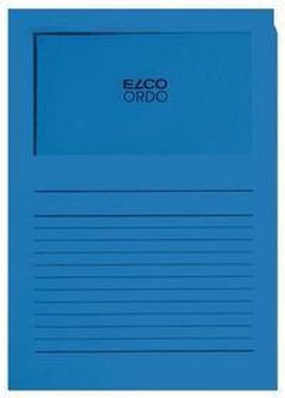 Elco Ordo Cassico - L-map met venster A4 100 stuks - 220 x 310 mm Donkerblauw - EO-29489-33
