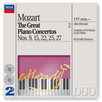 Alfred Brendel, Academy Of St. Martin In The Fields, Sir Neville Marriner - Mozart: The Great Piano Concertos Nos. 9, 15, 22, 27 (2 CD)