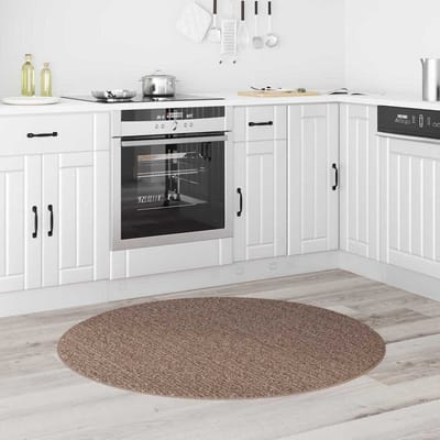 vidaXL - Antislip - Shaggy - Tapijt - Bruin - 120 - x - 120 - cm - PP